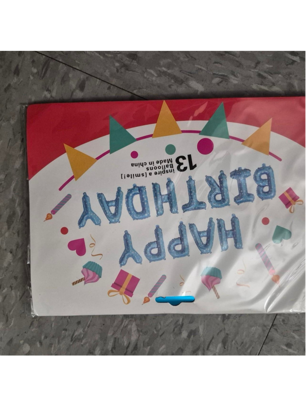 Blue foil balloons with white stars #birthday #celebration